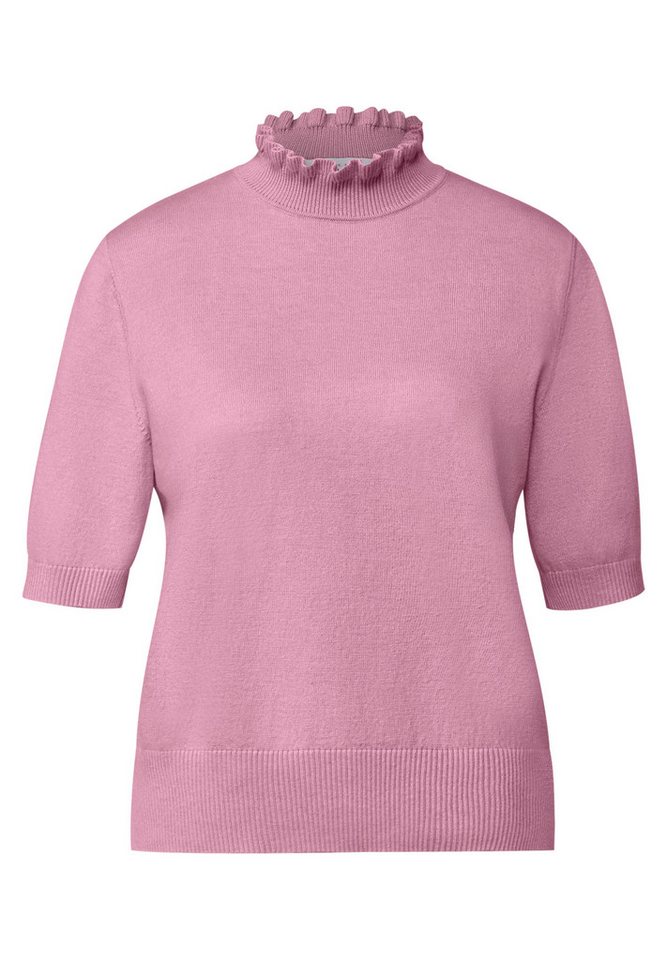 STREET ONE STUDIO Kurzarmpullover im soften Baumwoll-Mix – Bild 4 von 5