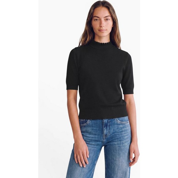 STREET ONE STUDIO Kurzarmpullover im soften Baumwoll-Mix