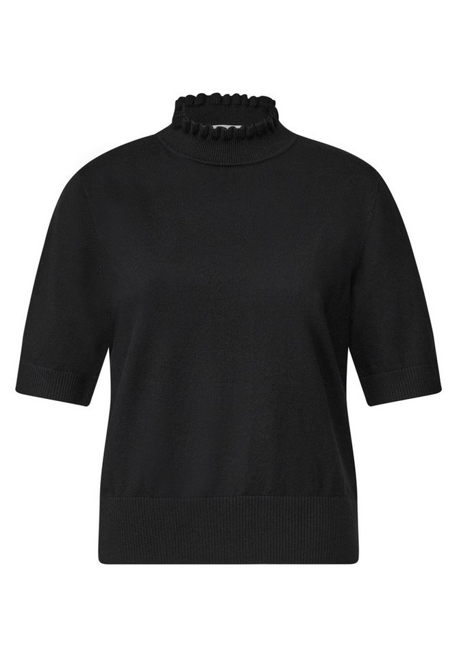 STREET ONE STUDIO Kurzarmpullover im soften Baumwoll-Mix – Bild 4 von 5