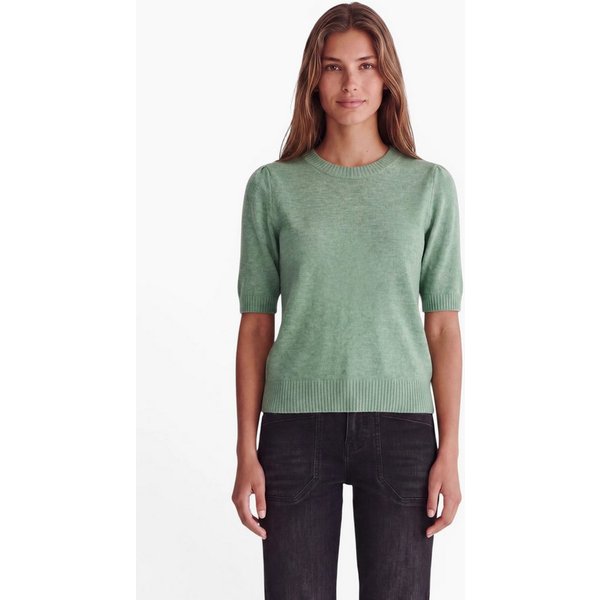 STREET ONE STUDIO Kurzarmpullover mit gerafften Ärmeln