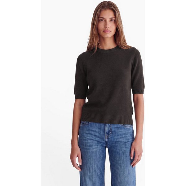 STREET ONE STUDIO Kurzarmpullover mit gerafften Ärmeln