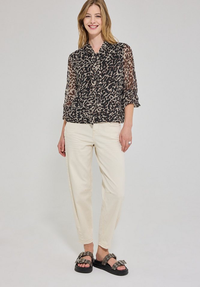 STREET ONE STUDIO Langarmbluse mit Chiffon-Lagen-Look – Bild 3 von 5