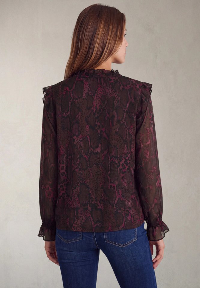 STREET ONE STUDIO Langarmbluse mit Chiffon-Layer – Bild 2 von 5