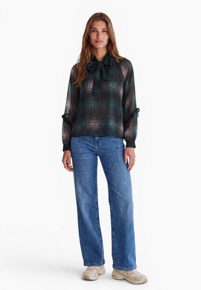 STREET ONE STUDIO Langarmbluse mit Chiffon-Layer – Bild 3 von 5