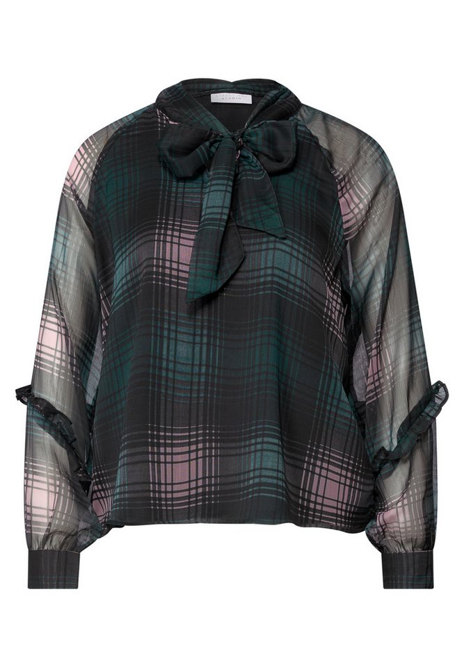 STREET ONE STUDIO Langarmbluse mit Chiffon-Layer – Bild 4 von 5