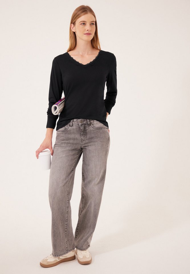 STREET ONE STUDIO Langarmshirt mit Spitzendetails – Bild 3 von 5