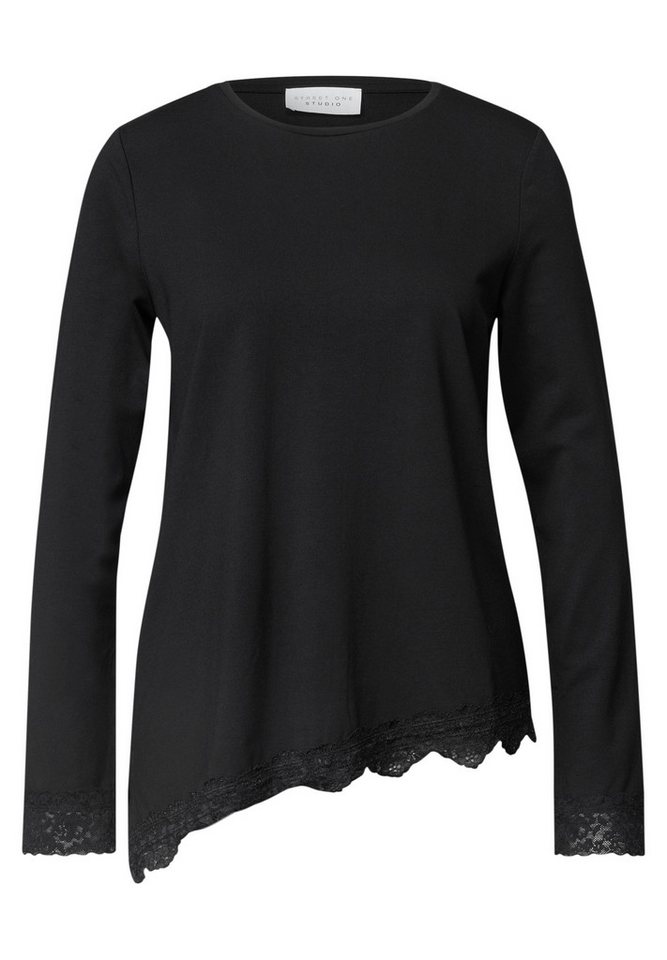 STREET ONE STUDIO Langarmshirt mit Spitzendetails – Bild 4 von 5