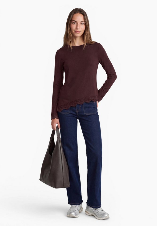 STREET ONE STUDIO Langarmshirt mit Spitzendetails – Bild 3 von 5