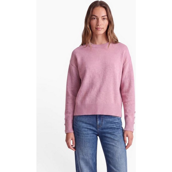STREET ONE STUDIO Rundhalspullover aus softem Materialmix
