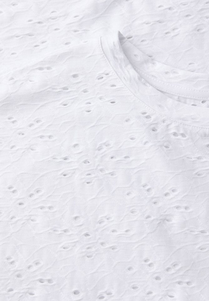 STREET ONE STUDIO Rundhalsshirt in Unifarbe – Bild 5 von 5