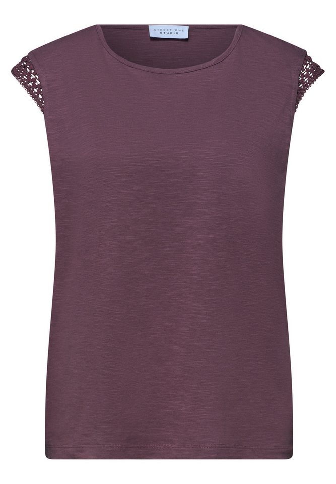 STREET ONE STUDIO Rundhalsshirt mit Häkel-Deko – Bild 4 von 5