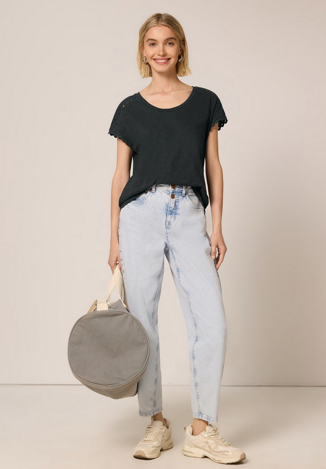 STREET ONE STUDIO Rundhalsshirt Rundhalsausschnitt – Bild 3 von 5