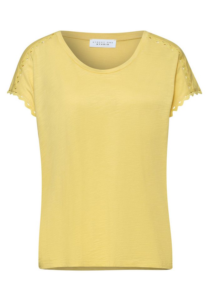 STREET ONE STUDIO Rundhalsshirt Rundhalsausschnitt – Bild 4 von 5