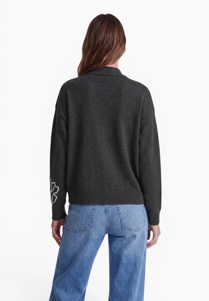 STREET ONE STUDIO Stehkragenpullover aus softem Materialmix – Bild 2 von 5