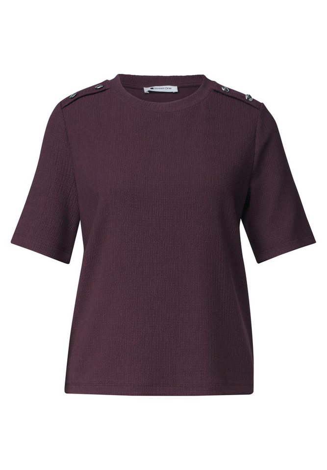 STREET ONE T-Shirt mit Strukturmix – Bild 4 von 5