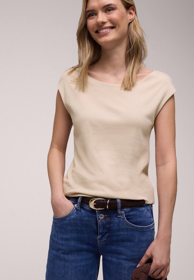 STREET ONE T-Shirt mit U-Boot-Ausschnitt – Bild 2 von 5
