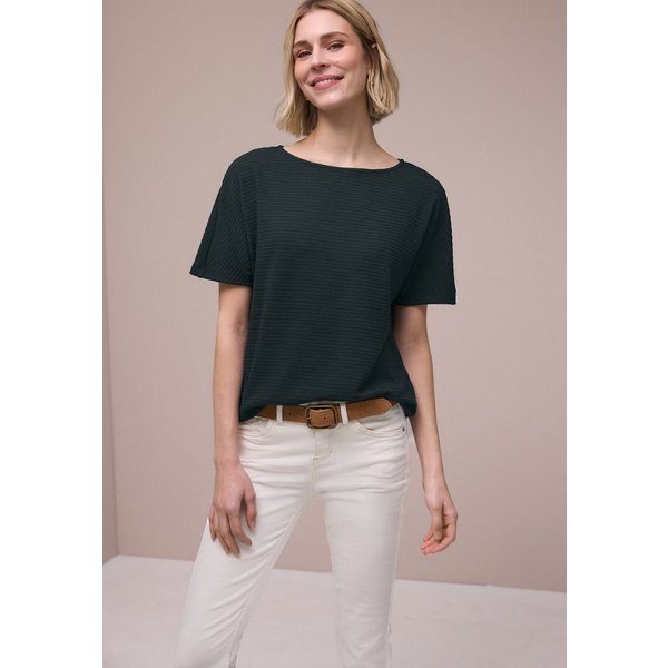 STREET ONE T-Shirt mit U-Boot-Ausschnitt