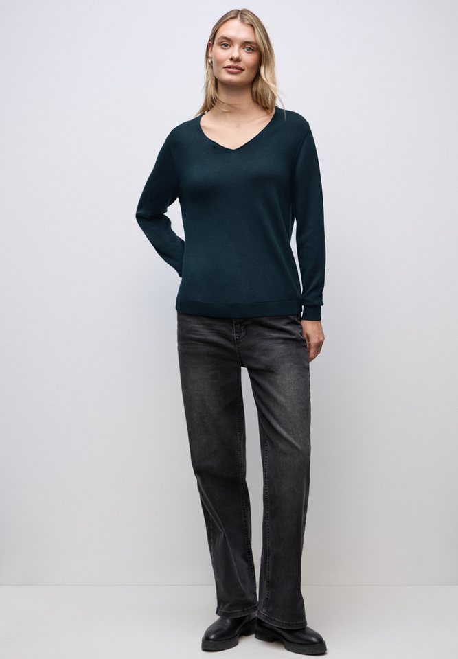 STREET ONE V-Ausschnitt-Pullover Feinstrick – Bild 4 von 5