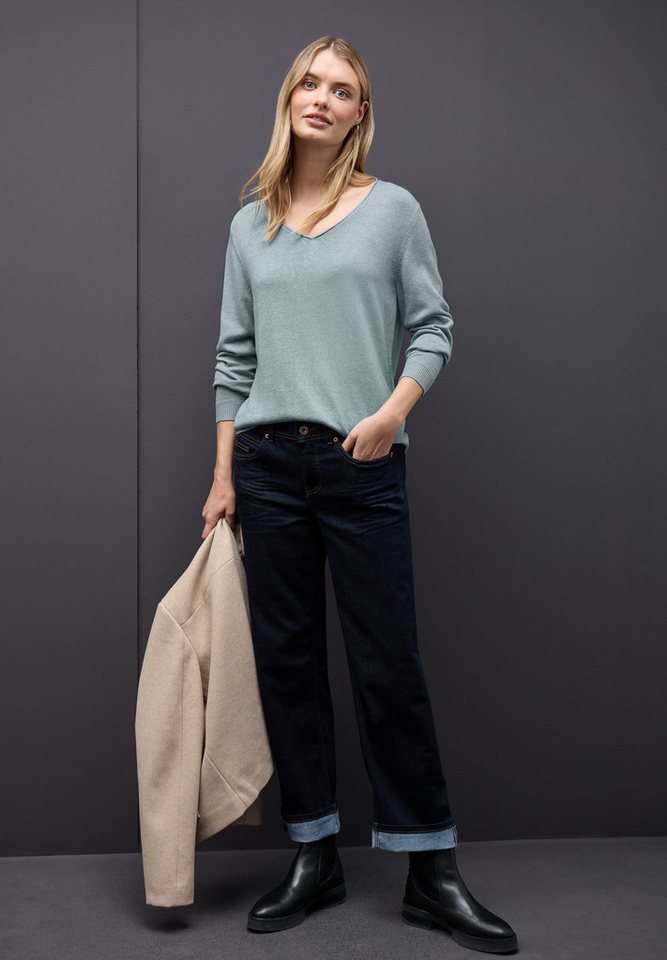 STREET ONE V-Ausschnitt-Pullover Feinstrick – Bild 2 von 5