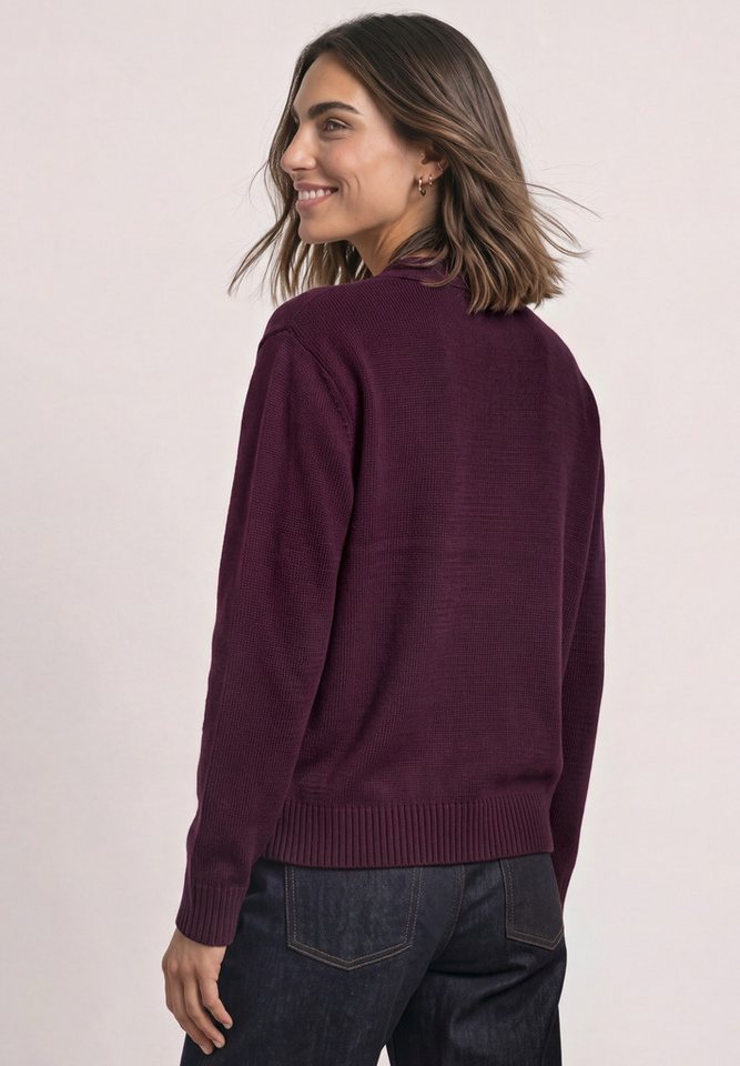 STREET ONE V-Ausschnitt-Pullover im soften Baumwoll-Mix – Bild 2 von 5