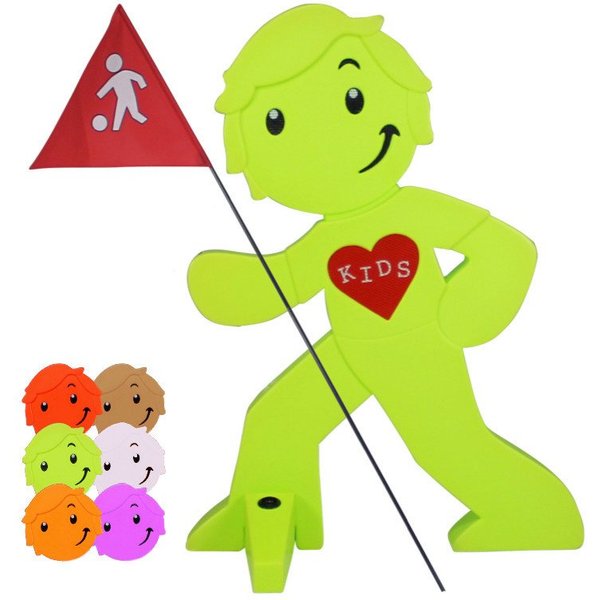 StreetBuddy Warnschild Warnfigur, Warnaufsteller, Warnschild für Kindersicherheit, (1 St)