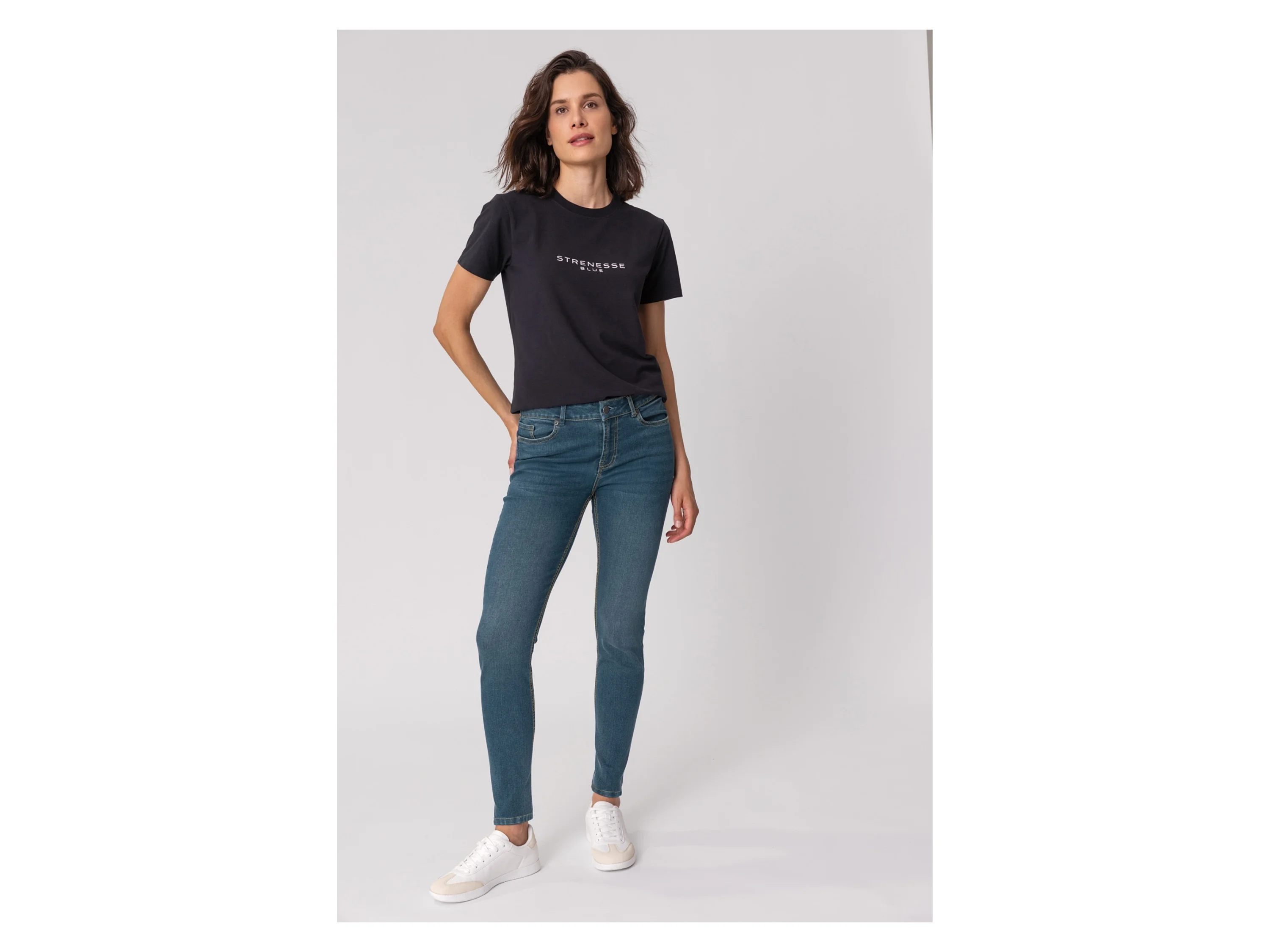 STRENESSE BLUE Damen Jeans, Skinny Fit, mittlere Leibhöhe (Dunkelblau, 46) – Bild 2 von 4