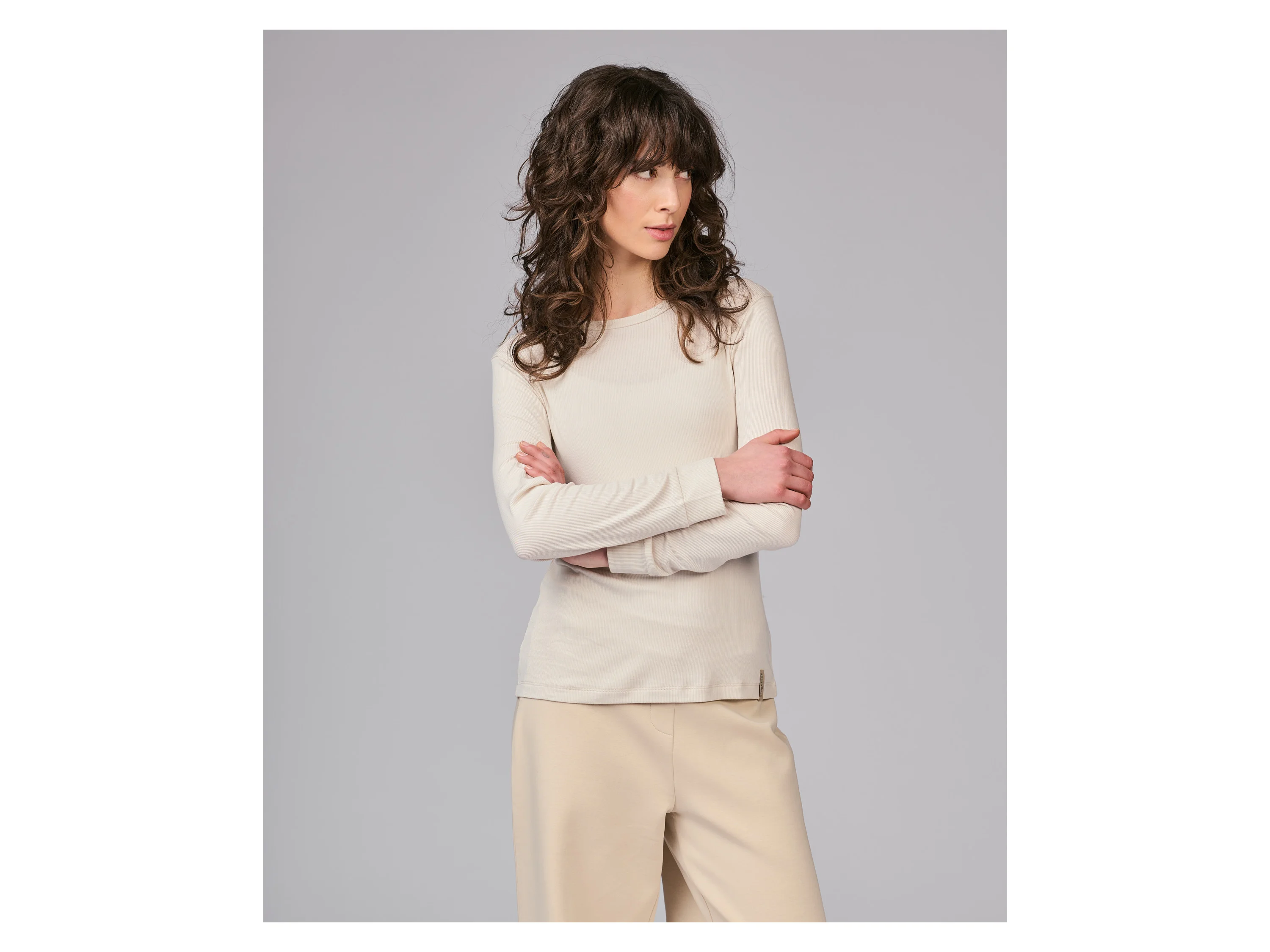 STRENESSE BLUE Damen Langarmshirt (Beige, S) – Bild 2 von 2