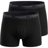 STRENESSE BLUE Herren Boxer, 2 Stück (Schwarz, L)