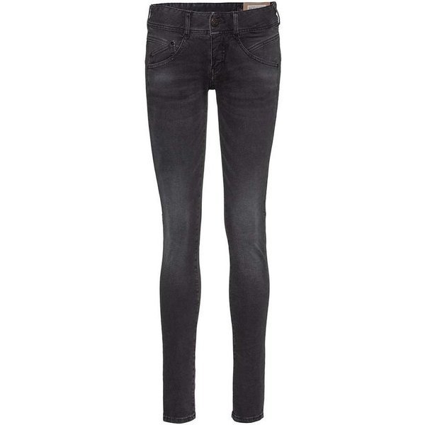 Herrlicher Stretch-Jeans HERRLICHER GILA Slim Denim Black Stretch outpost 5606-DB650-617