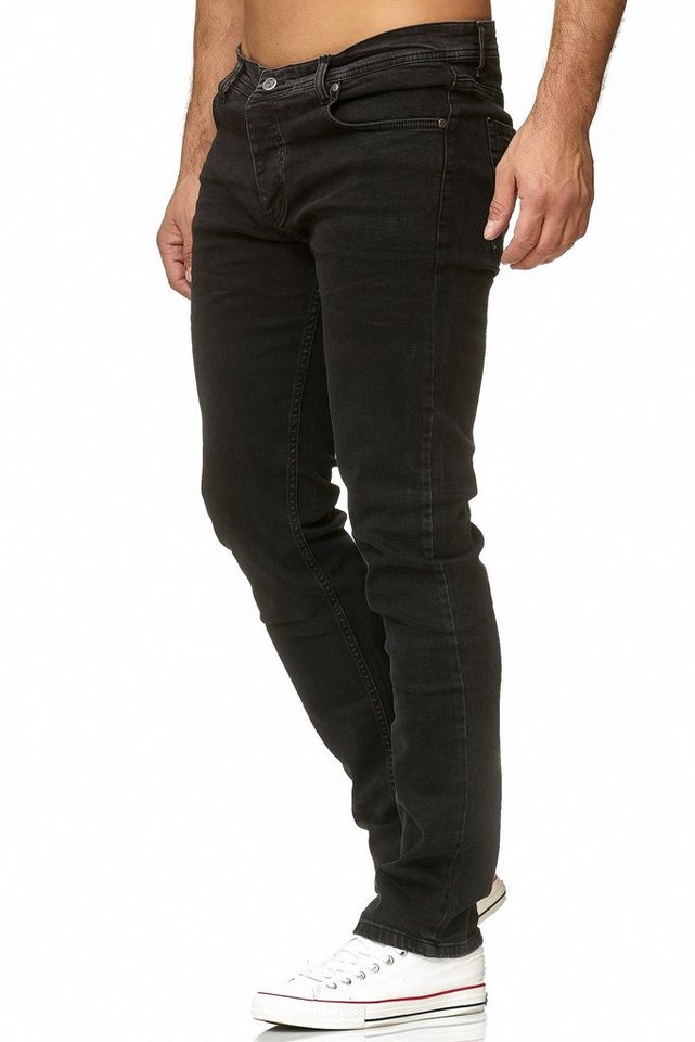 Reslad Stretch-Jeans Reslad Jeans Herren Designer Slim Fit Basic Style Stretch Denim Jeansh Stretch Denim Jeans-Hose Slim Fit – Bild 2 von 5