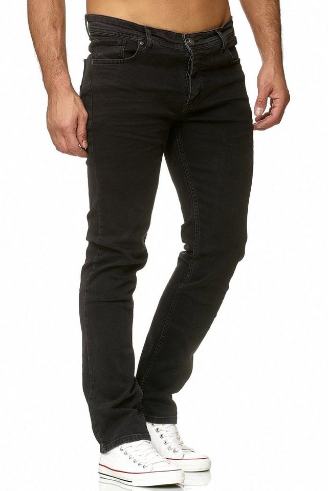 Reslad Stretch-Jeans Reslad Jeans Herren Designer Slim Fit Basic Style Stretch Denim Jeansh Stretch Denim Jeans-Hose Slim Fit – Bild 3 von 5