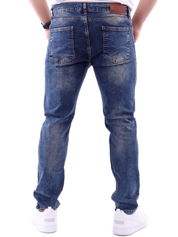 Reslad Stretch-Jeans Reslad Jeans-Herren Slim Fit Basic Style Stretch-Denim Jeans-Hose Stretch Jeans-Hose Slim Fit – Bild 3 von 4