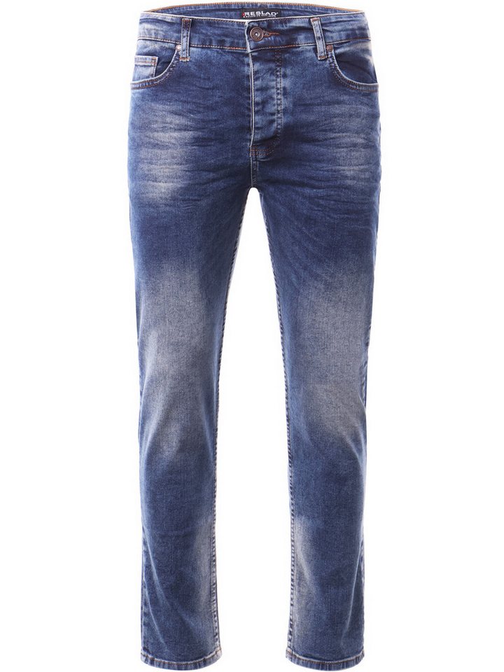 Reslad Stretch-Jeans Reslad Jeans-Herren Slim Fit Basic Style Stretch-Denim Jeans-Hose Stretch Jeans-Hose Slim Fit – Bild 4 von 4