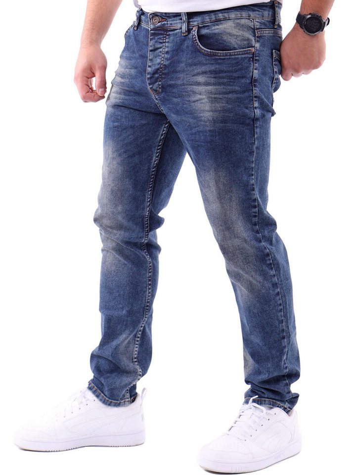 Reslad Stretch-Jeans Reslad Jeans-Herren Slim Fit Basic Style Stretch-Denim Jeans-Hose Stretch Jeans-Hose Slim Fit – Bild 2 von 4