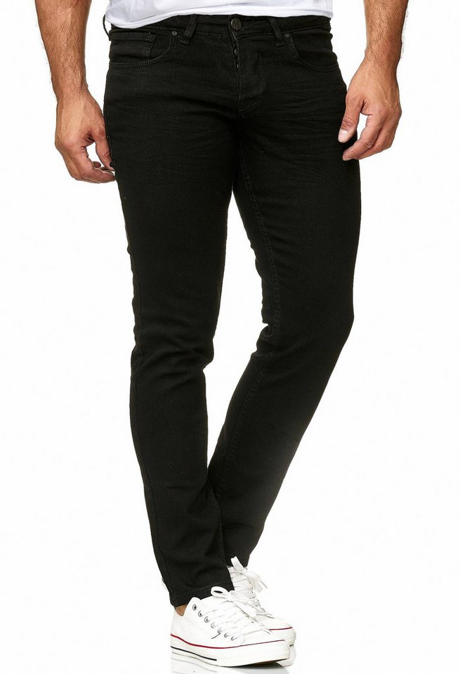 Reslad Stretch-Jeans Reslad Jeans-Herren Slim Fit Basic Style Stretch-Denim Jeans-Hose Stretch Jeans-Hose Slim Fit – Bild 3 von 4