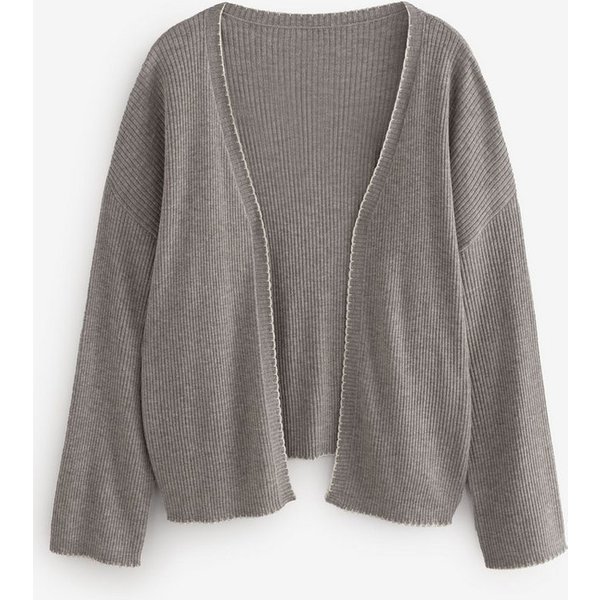 LAURA ASHLEY Strickjacke Laura Ashley kurze, gerippte Lounge-Strickjacke (1-tlg)