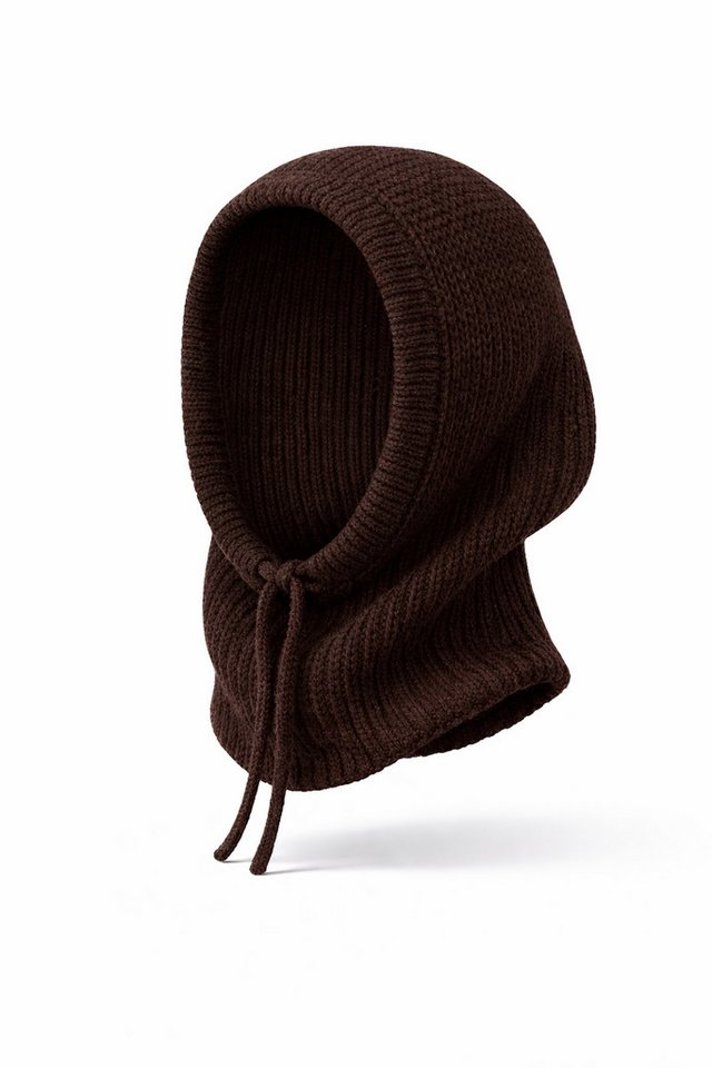 Worldclassca Strickmütze Worldclassca Balaclava Strickmütze Skull Kordelzug Winter Kapuzenschal Neue Kollektion - Stilvolle und gemütliche Strickmode für Damen – Bild 2 von 2