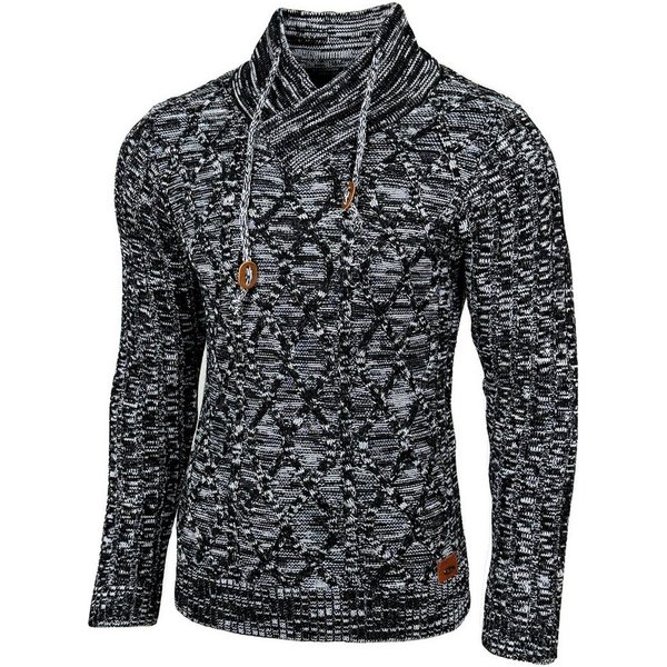 Baxboy Strickpullover Baxboy Herren Meliert Pullover Stehkragen Winter-Freizeit Pulli B-292