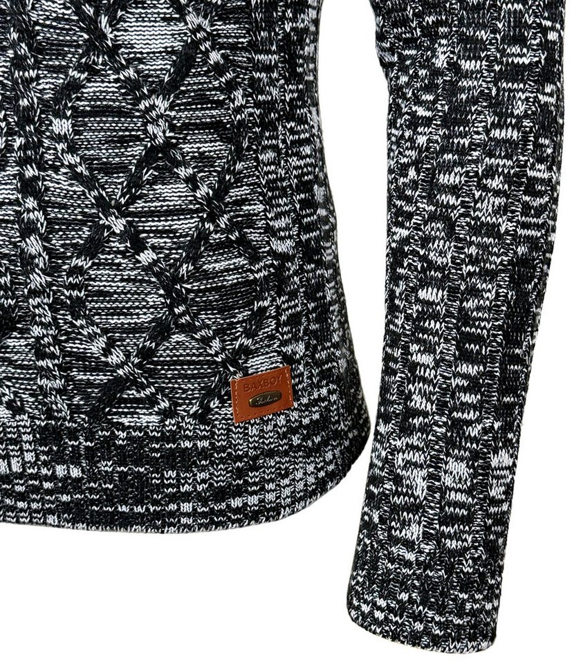 Baxboy Strickpullover Baxboy Herren Meliert Pullover Stehkragen Winter-Freizeit Pulli B-292 – Bild 5 von 5