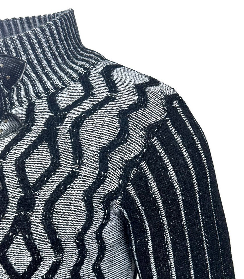 Baxboy Strickpullover Baxboy Herren Pullover Hoher Kragen Stehkragen Strickpullover B-291 – Bild 5 von 5