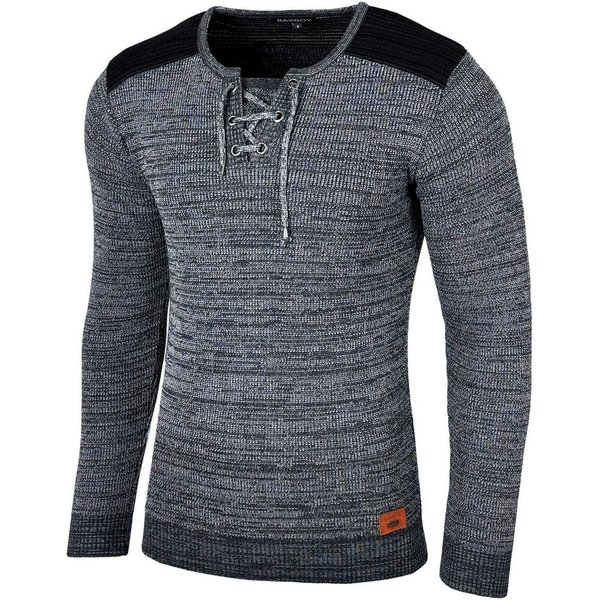 Baxboy Strickpullover Baxboy Herren Pullover V-Neck Strick-Pullover Moderner Männer 52205