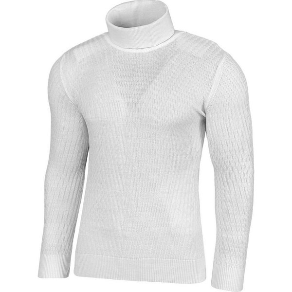 Baxboy Strickpullover Baxboy Herren Slim fit Freizeit Feinstrick Rollkragenpullover B-1640