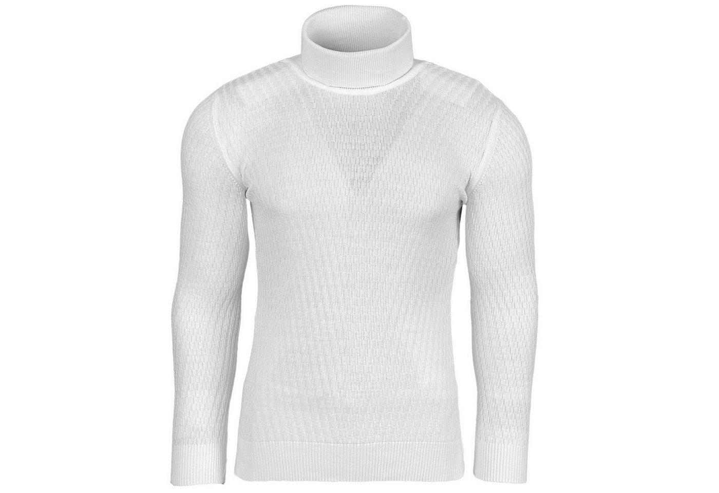 Baxboy Strickpullover Baxboy Herren Slim fit Freizeit Feinstrick Rollkragenpullover B-1640 – Bild 2 von 4