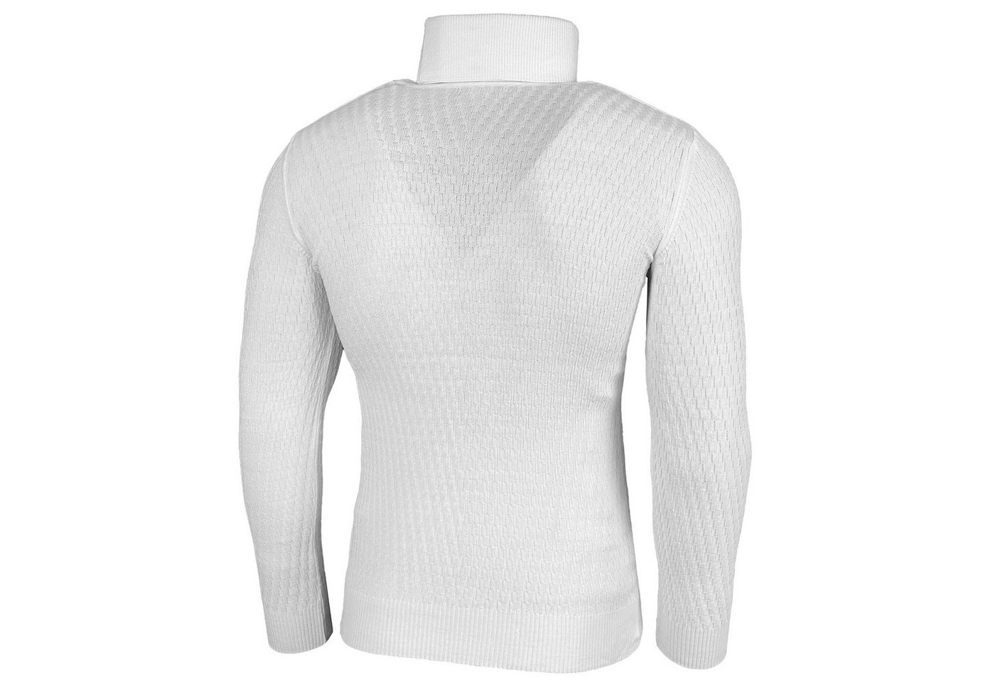 Baxboy Strickpullover Baxboy Herren Slim fit Freizeit Feinstrick Rollkragenpullover B-1640 – Bild 3 von 4