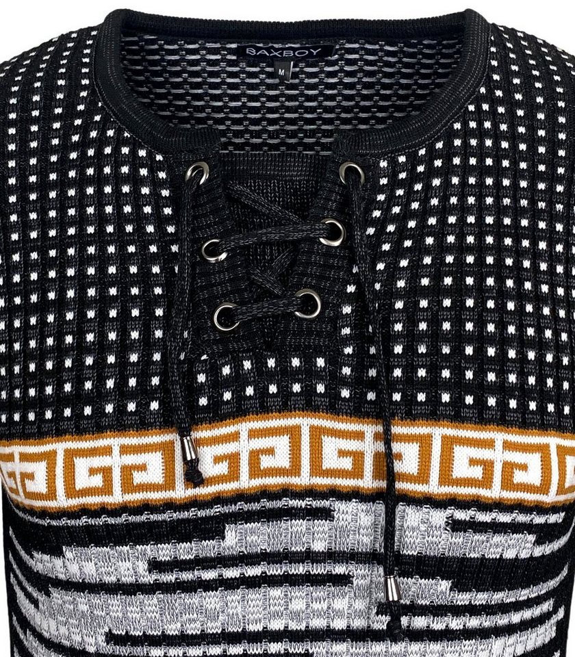 Baxboy Strickpullover BAXBOY Herren stylischer Rundhals Strick-Pullover B-52156 – Bild 3 von 5