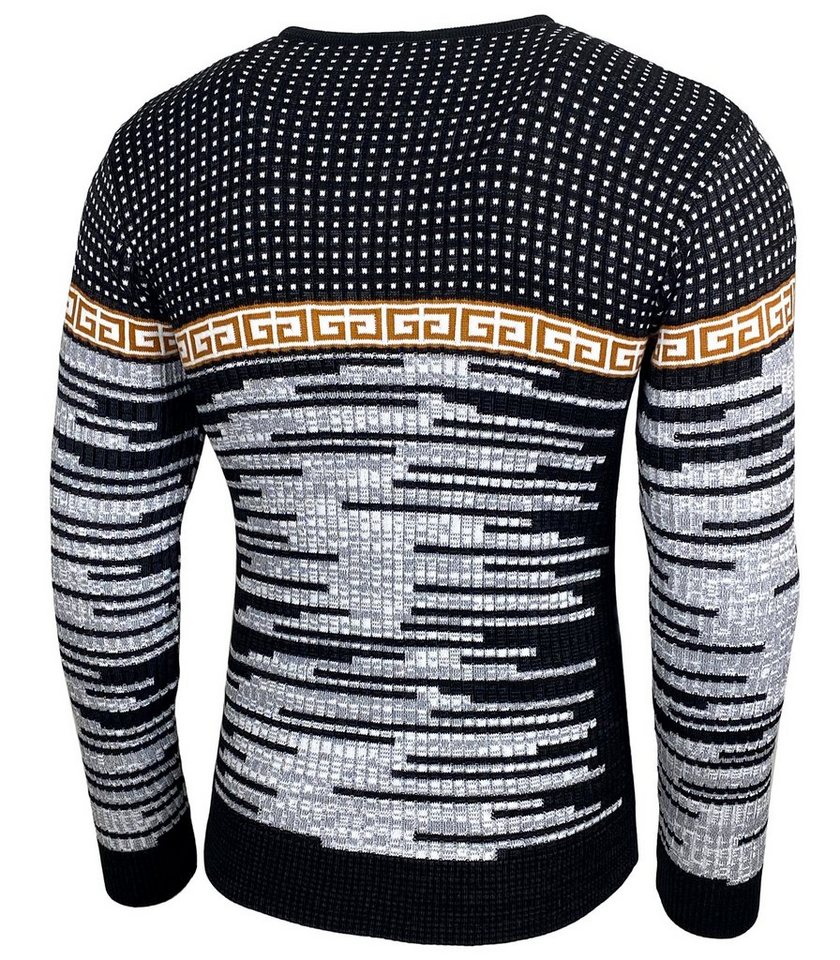 Baxboy Strickpullover BAXBOY Herren stylischer Rundhals Strick-Pullover B-52156 – Bild 5 von 5
