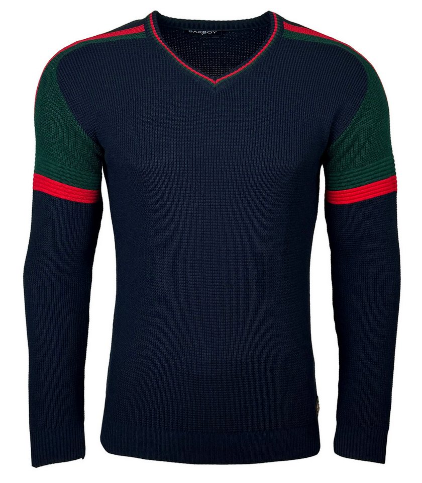 Baxboy Strickpullover BAXBOY Herren stylischer Rundhals Strick-Pullover B-2607 – Bild 2 von 3