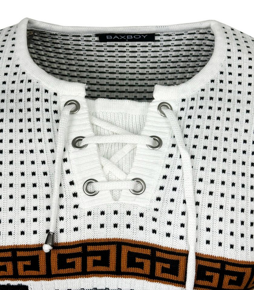 Baxboy Strickpullover BAXBOY Herren stylischer Rundhals Strick-Pullover B-52156 – Bild 3 von 5