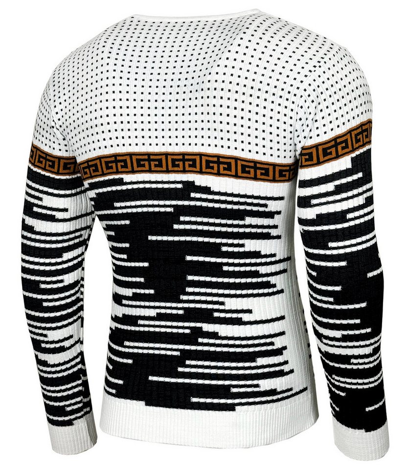 Baxboy Strickpullover BAXBOY Herren stylischer Rundhals Strick-Pullover B-52156 – Bild 5 von 5
