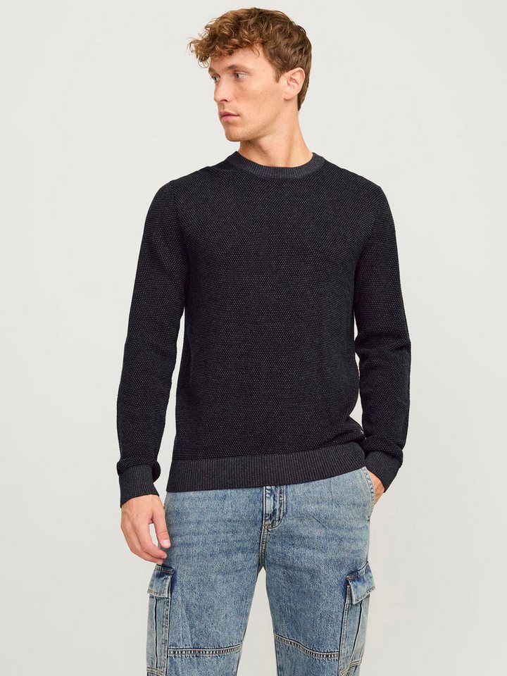 Jack & Jones Strickpullover Jack & Jones Herren Pullover JjeGlobe Rundhals Strickpulli Oberteil – Bild 4 von 5